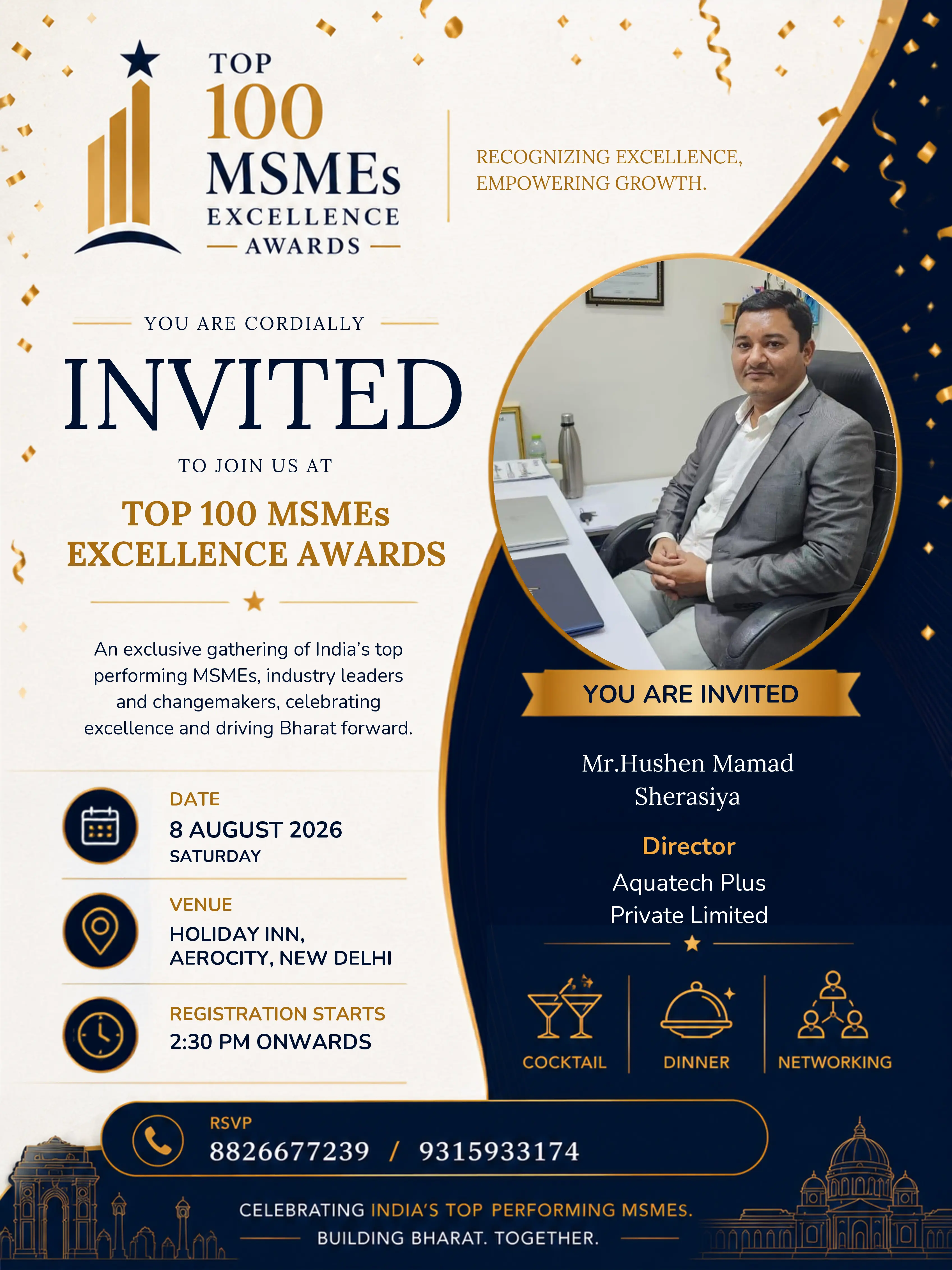 Top 100 MSMEs Excellence Awards Certification
